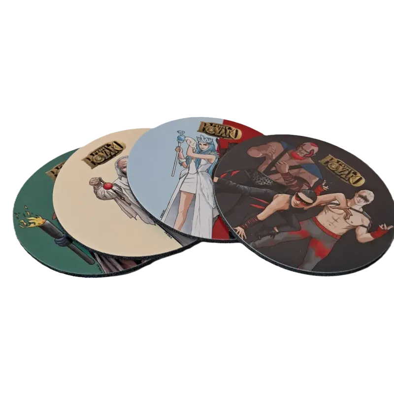 Lot de 4 Sous-verres souple et non absorbant Fort Boyard