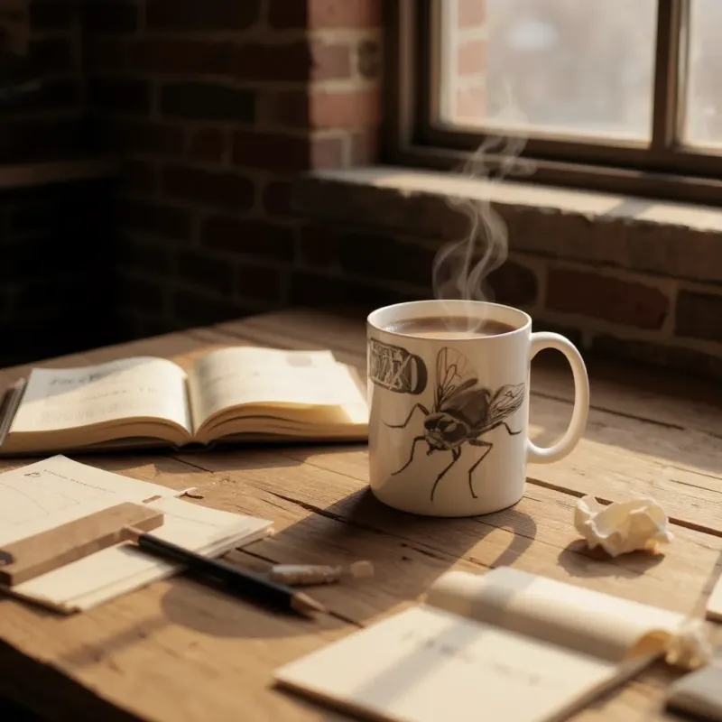 Mug céramique Mouche + Dino Fort Boyard