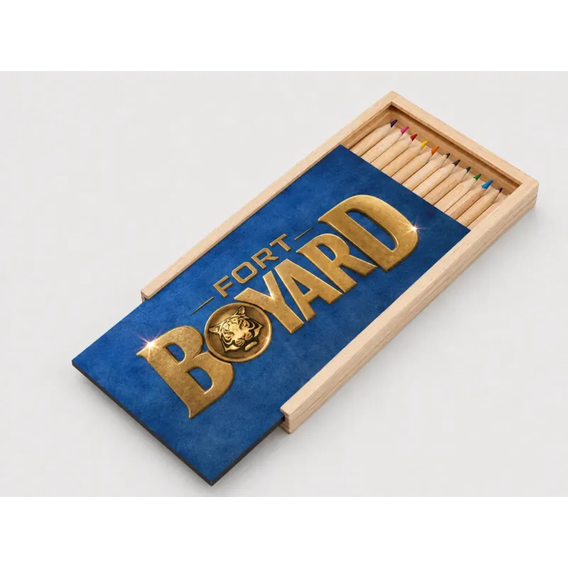 Boite à crayon en bois Fort Boyard 2026